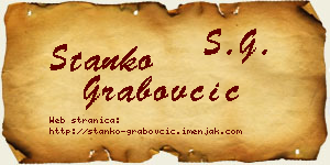 Stanko Grabovčić vizit kartica